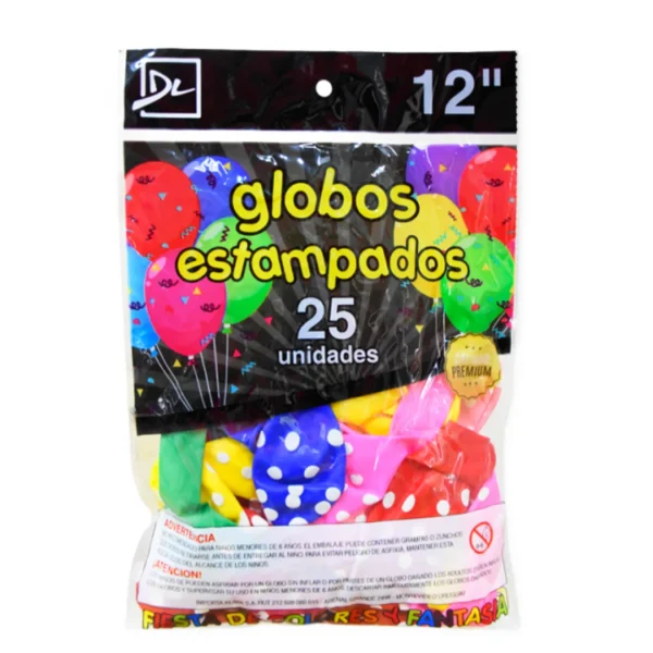 Globo 12" Lunares x25 DALI