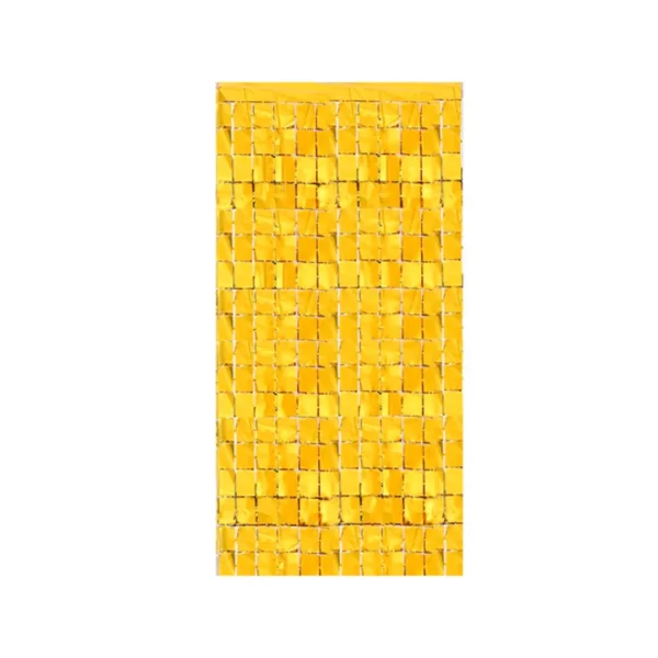 Cortina Oro Espejos Holografica - imagen 2