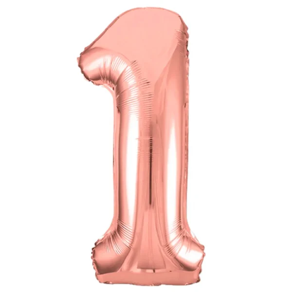 Globos Numero Metalicos Rose Gold 40" | 1