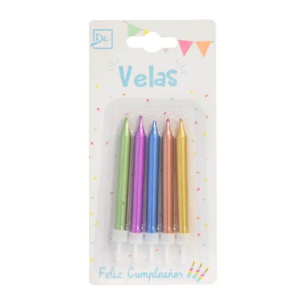 Velas Metalizadas x 5 Velas Metalizadas x 5