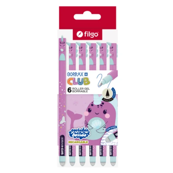 Boligrafo Borrable Sirena x6 Filgo Boligrafo Borrable Sirena x6 Filgo