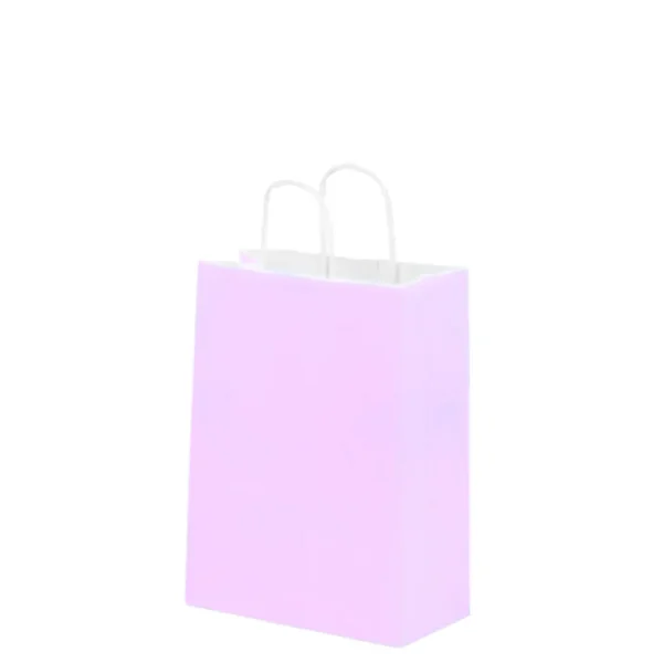 Bolsa de Papel Chica Lila Pastel con Asa x12 Bolsa de Papel Chica Lila Pastel con Asa x12