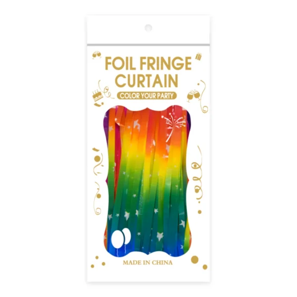 Cortina Rainbow Con Estrellas