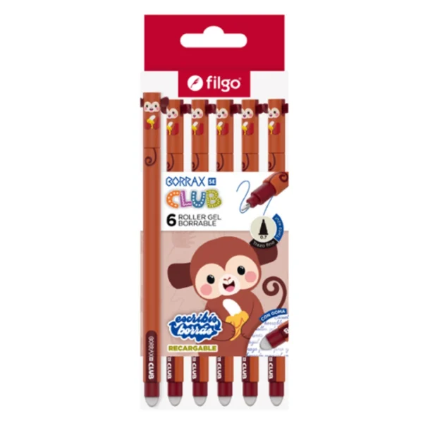 Boligrafo Borrable Mono x6 Filgo Boligrafo Borrable Mono x6 Filgo