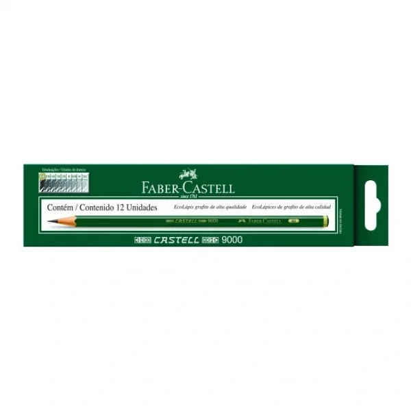 Lapices graduados Faber-Castell 9000, set x12 - foto 2
